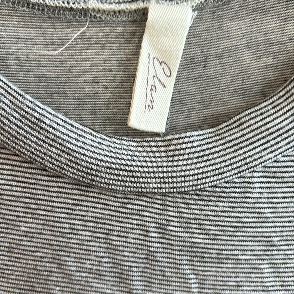 Elan Striped Cotton Dress - size L​ - Picture 2 of 6